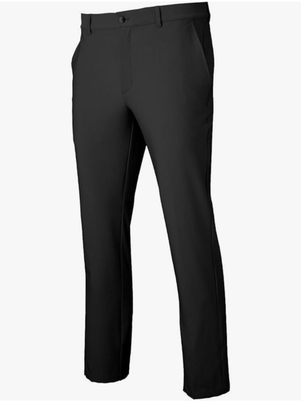 Greg Norman Classic Men's Flat Front Stretch Tech Golf Pants Black